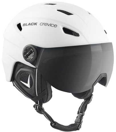 Black Crevice Erwachsene Skihelm Silvretta, mit Visier