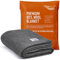 Woolly Mammoth Merino Wool Travel Blanket - Large 66 x 90 in Thick Throw for Camping Accessories, Survival Equipment & Survival Kits, Campervan Essentials - Gray