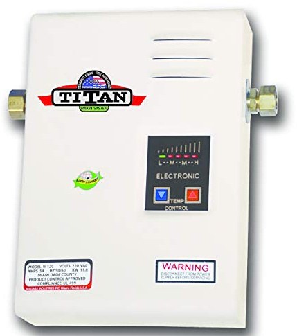 Titan N-85 SCR2 Electric Tankless Water Heater, 8.5 KW, 220V / 240V, 38 AMP