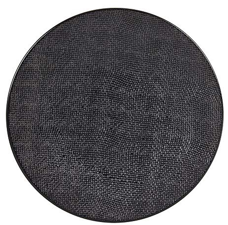 Table Passion - Assiette plate Vésuvio noir 27 cm (Lot de 6)