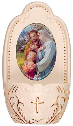 Holy Water Font - Holy Family Holy Water Font + Prayer Card.