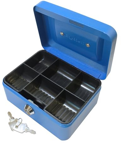 Geldkassette (15,3 cm) blau