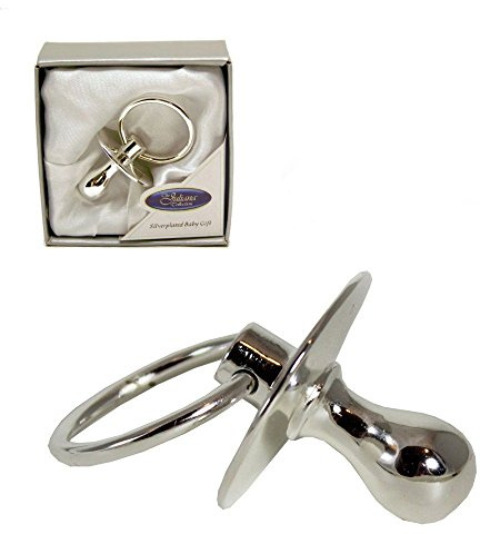 SILVER PLATED DUMMY NEW BABY GIFT PRESENTED IN GIFT BOX
