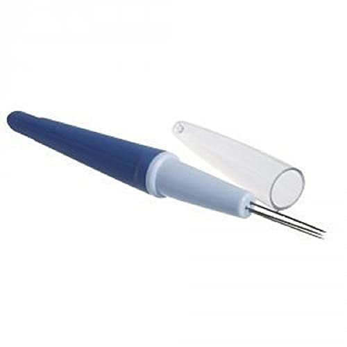 Rayher Punzón para afieltrar, 3 agujas, 15,5 cm, azul, manualidades y decoracion, 53278000