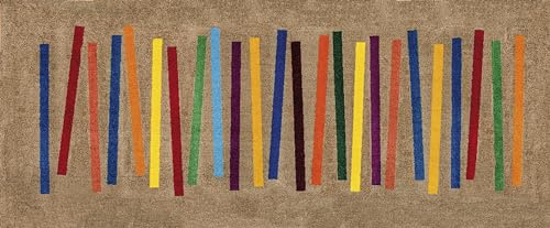 wash+dry Fußmatte, Mixed Stripes 80x200 cm, innen und außen, waschbar, Mehrfarbig