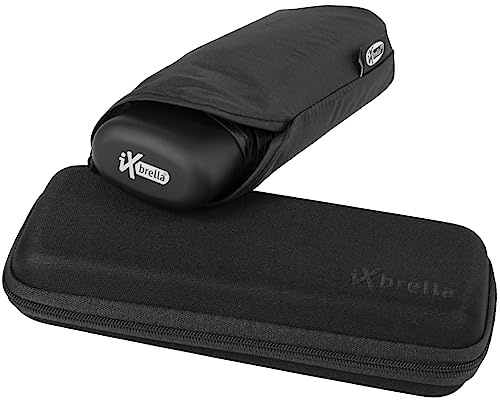 iX-brella - Mini paraguas para las mujeres y los hombres en el conjunto - negro