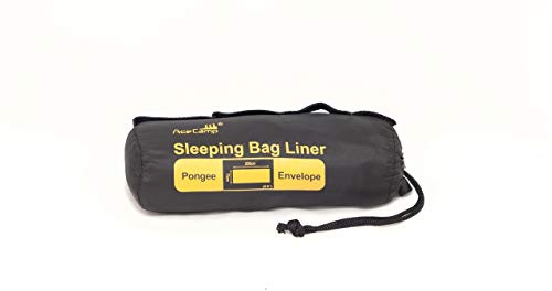 AceCamp 3963 Cotton Mummy Sleeping Bag Liner, Navy Blue