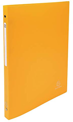 Exacompta 51299E Ringhefter OPAK DIN A4 aus Kunststoff 4 Ringe 20mm breit 1 Stück Zufallsfarbe ideal für Schule und Büro Ringhefter Ringordner Ringbuchordner