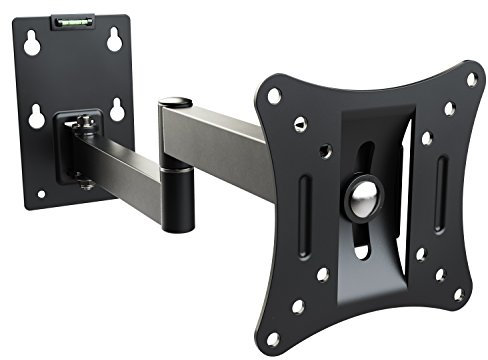 RICOO Supporto monitor muro R02-11 Girevole Inclinabile Schermo PC 13”-29” 33-74 cm Staffa TV universale Televisore LED/LCD/Curvo VESA 100 x 100 bracci per moniteur da computer