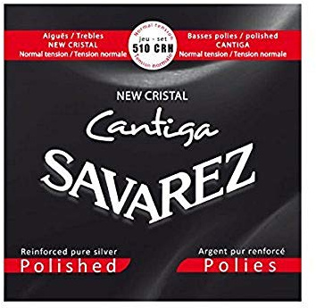 Savarez Saiten für Klassikgitarre New Cristal Cantiga Satz standard tension geschliffen 510CRH