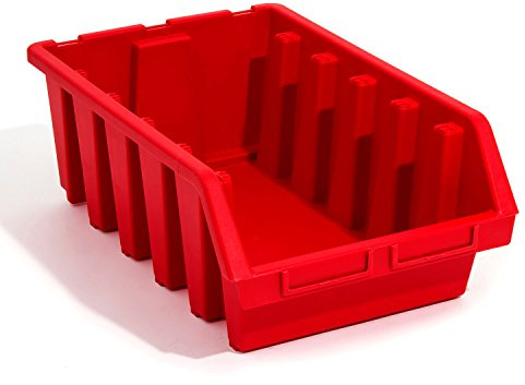 5 Stck. Ergobox Box Stapelboxen rot Gr.5 Regalbox 500x330x187 Kunststoff