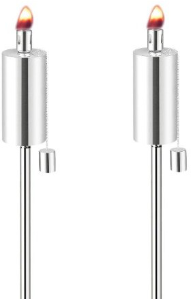 Anywhere Fireplace Outdoor Garden Torch - Cylinder Shape (2 pk) 65 Tall