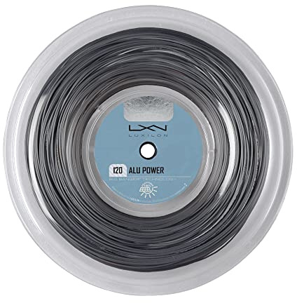 Luxilon Tennis Racket String, Alu Power Feel 120, 220 m Roll, Silver, 1,20 mm, Unisex, WRZ990160