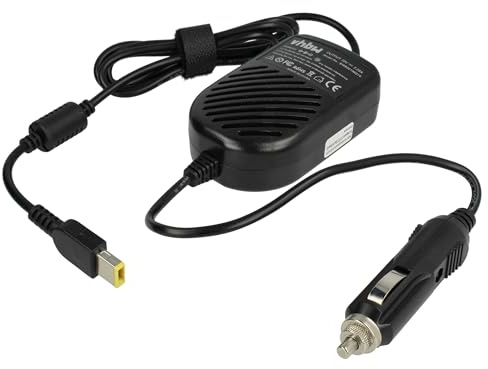 vhbw KFZ-Ladekabel kompatibel mit Lenovo ThinkPad Edge E531 | E431, E540, E555, E540 touch Notebook - 12V Ladegerät Schwarz 2,25 A