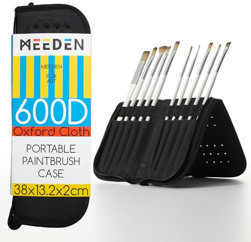 MEEDEN Penselfodral tomt, 38 x 26,7 cm målningspenselhållare, organisations- och förvaringsväska för konstnärspensel (ingår ej)