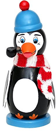 Holz-Räucherfigur Pinguin, ca. 14 cm