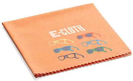 E-Cloth Brillenputztuch, Mikrofaser, Orange, 1 Packung