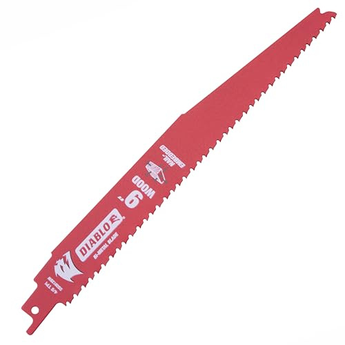 Diablo Freud DS0912BW25 Demo Demon 9 6/12 TPI Wood Cutting Reciprocating Saw Blade 25 Pack