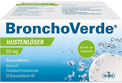 BronchoVerde Hustenlöser 50 mg Brausetabletten, 20 St. Tabletten