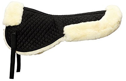 Kavalkade Sattelkissen mit med Lammfell und Einschubtaschen, Natur, L, 134061350211