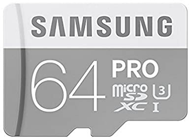 Samsung Memory MB-MG64EAEU Carte Mémoire PRO Micro SDXC avec Adaptateur SD Compatible Smartphones, Tablettes et Laptops - 64 GO