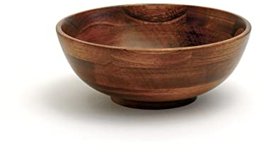 Lipper International Cherry Finished Footed Serving Bowl for Fruits or Salads, Small, 7 Diameter x 2.75 Height, Single Bowl