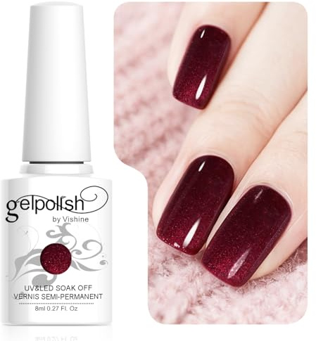 Vishine C05 - Esmalte de uñas de gel semipermanente, 8 ml, UVA, LED, 239 colores, para manicura artística