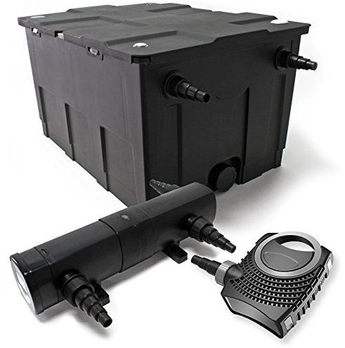 Set: Bio dammfilter 60 000 l 36 W UVC dammklarare 80 W dammpump