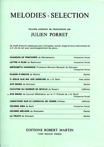 Ave Maria de Charles Gounod für Trompete in B und Klavier von Julien Porret