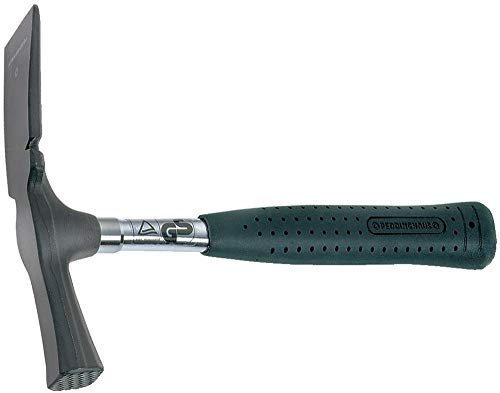 Peddinghaus 5240250000 Marteau de Maçon Forme Berlinoise avec Manche en Tube d'Acier, Noir/Argent, 690 g