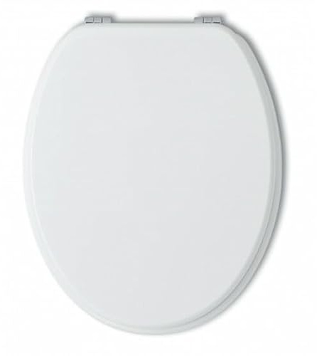 Schläfer 4665101 | Sedile Copriwater Universale Joker, Tavoletta Wc, Coprivaso Wc, Sedile Wc Bagno in Legno Mdf Laccato, Cerniere in Ottone Regolabili, Bianco Lucido