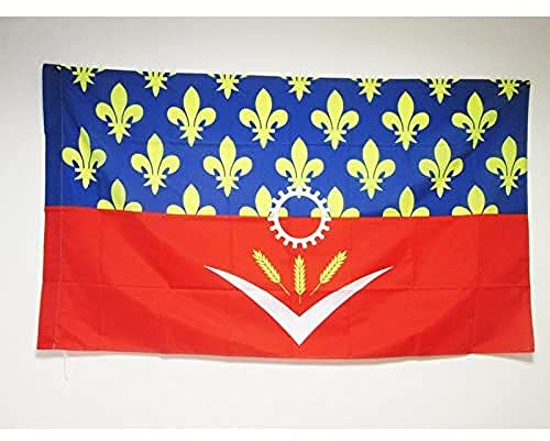 AZ FLAG Drapeau Seine-Saint-Denis 150x90 cm Polyester 100D Fourreau | Usage intérieur et extérieur Drapeau décoratif du département de Seine-Saint-Denis coutures doubles et bords renforcés