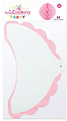 SCRAP COOKING Scrapcooking 0290 Boule Alvéolée Papier de Soie Rose 30 x 17,5 x 0,5 cm