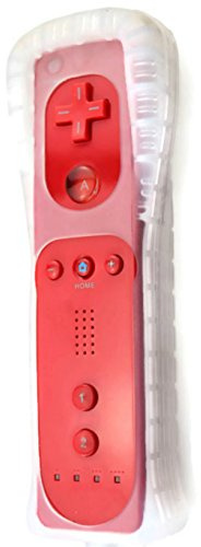 AMO Manette pour Nintendo Wii avec étui en silicone Rouge