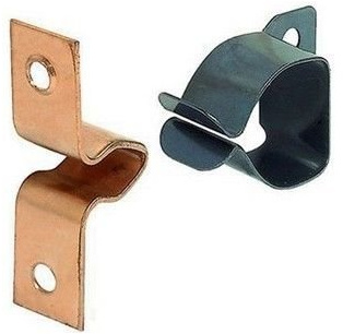 2pk Kitchen Kick Board Spring Catch Plinth Clips Caravan-Boat 14mm Projection - Abrafix