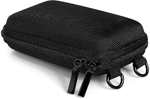 Baxxtar Hardcase Pure Black S Kameratasche für Kompaktkameras mit Schultergurt und Gürtelschlaufe, schwarz - für CyberShot DSC WX220 WX350 W810 W830 - Pixpro FZ43 FZ51 FZ55 - Realishot DC5200 usw.