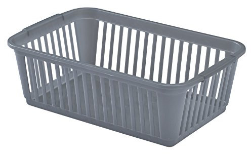 Whitefurze Handy Basket, Silver, 25 cm