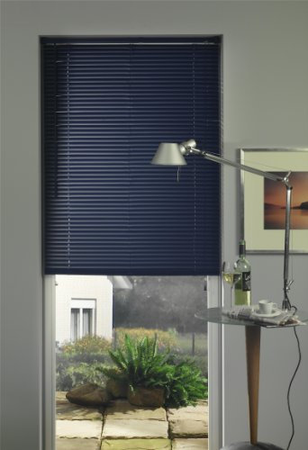 Liedeco |PVC Kunststoff-Jalousie schwarz 60 x 160 cm