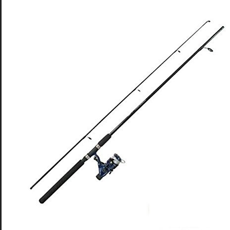 Spinnrute Angelset 2,10 m inklusive Rolle und Schnur Hecht Barsch Zander