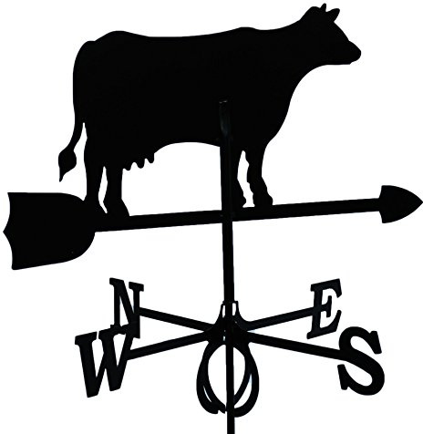 Girouette Vache en fer forgé grand modèle