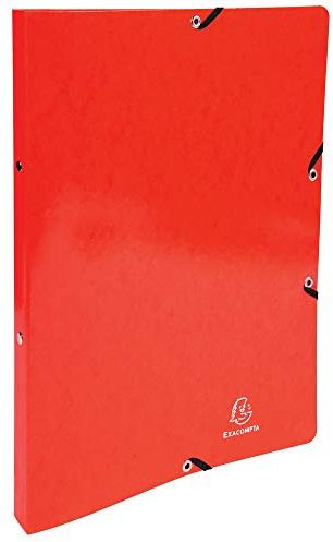 Exacompta Ring Binder Glossy Card Laminated A4 2 Rings red