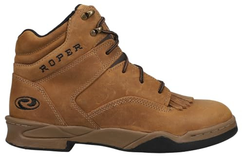 ROPER Mens Kiktie Horseshoe Honey Bun Brown Lace Up Casual Boots Ankle - Brown - Size 11 M