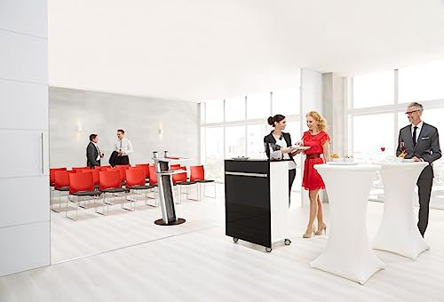 0 Stehtisch Quickstep ohne Sonnenschirmöffnung, desinfektionsmittelbeständig, Ø 700 mm, weiß
