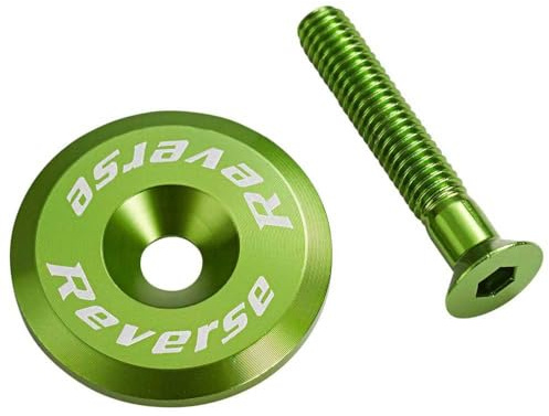 Reverse Alu CNC Fahrrad Vorbau 1 1/8 SL Light Steuersatzkappe + Alu Schraube M6x32 eloxiert