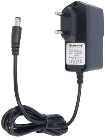 Universal Netzteil für AVM Fritz!Box, Vodafone Easybox, T-Com Speedport, Western Digital, Netgear - 12 Volt 1A - Rundstecker, Hohlstecker 5.5X 2.5mm