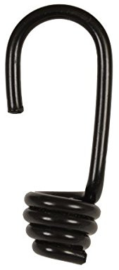 10 ganci a spirale con rivestimento in plastica per corde elastiche da 8 mm, ganci, ganci in plastica, funi elastiche, corde gommate, expander, ganci corda | kit ripazione camere d'aria biciclette, gomma, elastici, misura al metro, adattatori, accessori per funi.