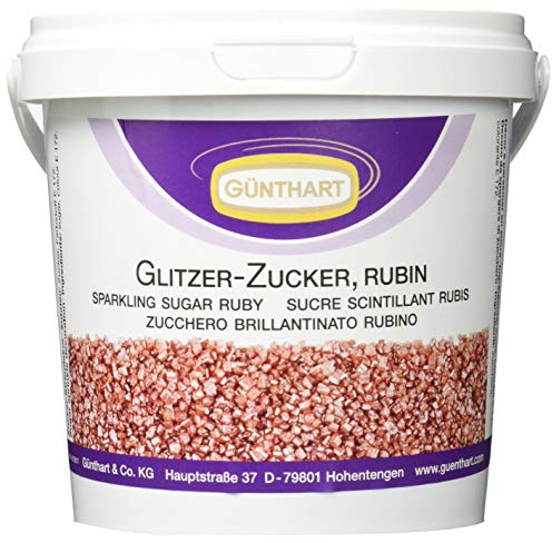Günthart Glitzer-Zucker, Rubin, 1er Pack (1 x 900 g)