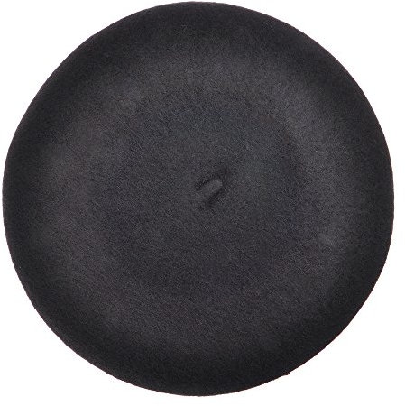 ZLYC Frauen Klassische Der Französische Künstler Wolle Baskenmütze Barett (Schwarz)