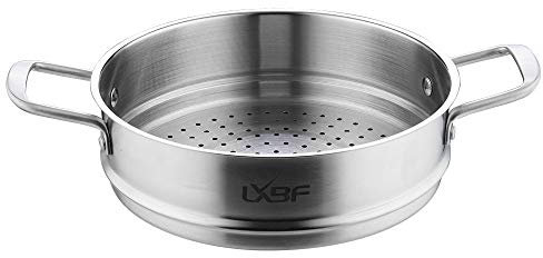 NO Food grade 304 stainless steel double boiler pot cover glass