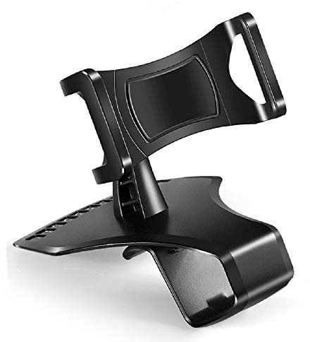 DFV mobile - 3 in 1 Car GPS Smartphone Holder: Dashboard/Visor Clamp + AC Grid Clip for Lava Xolo Era 4K (2016) - Black